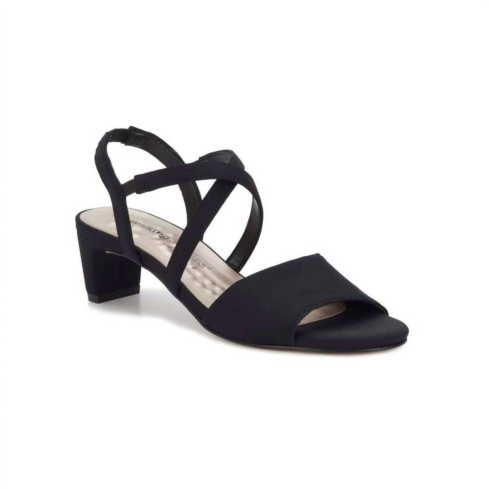 NEW THE WALKING CRADLE CO. women's liza straps sandal in black micro